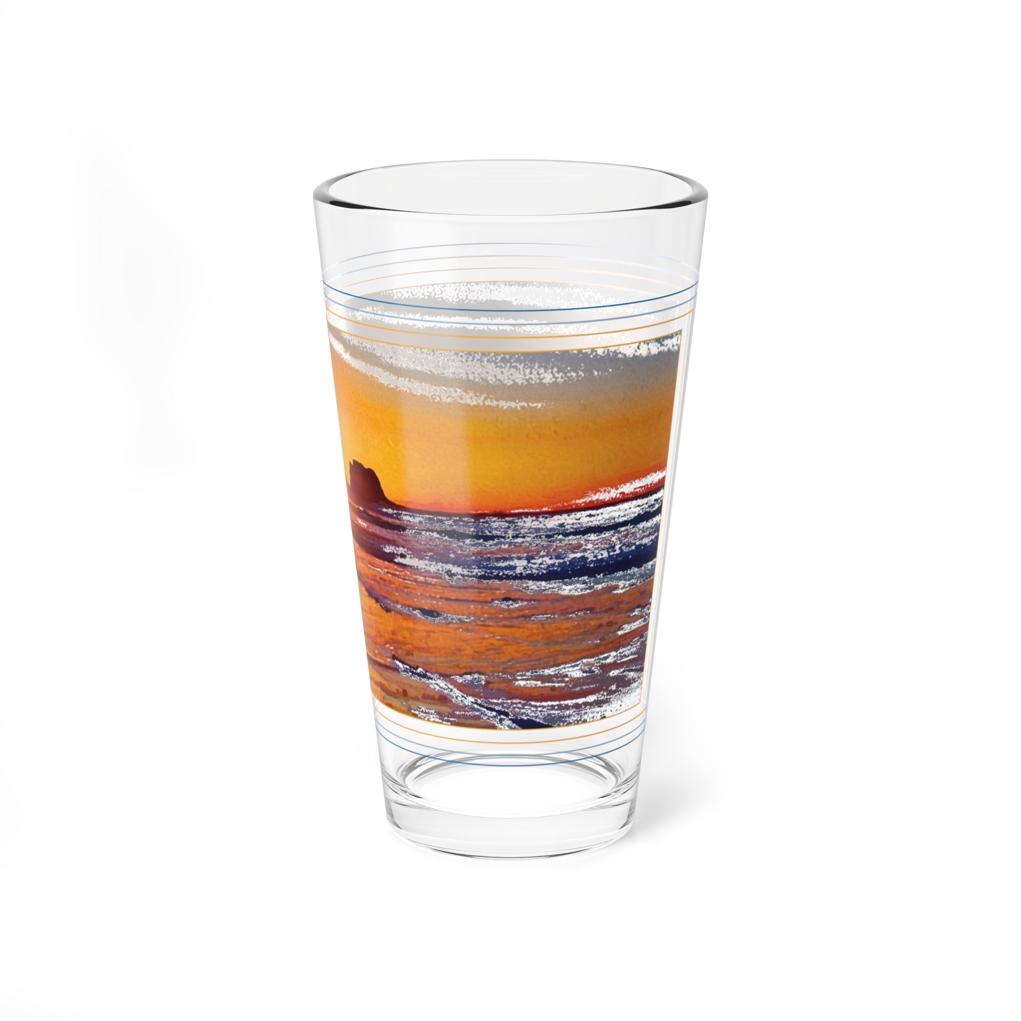 Twin Rocks Pint Glass -  16oz