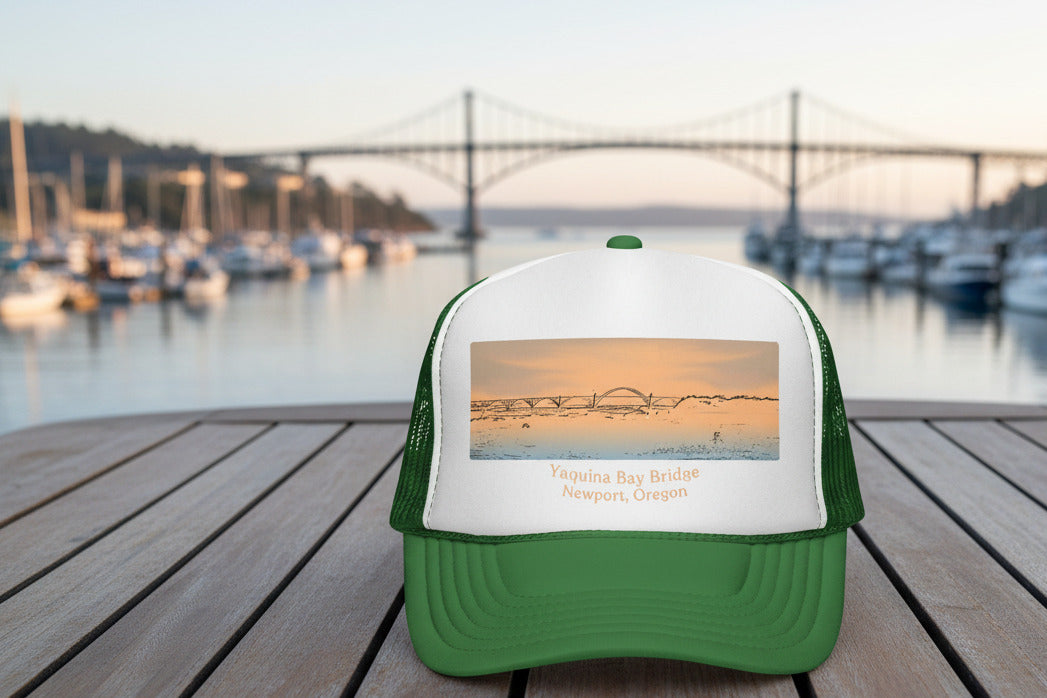 Yaquina Bay Bridge Trucker Cap