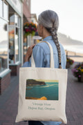 Vintage View Depoe Bay Beach Tote