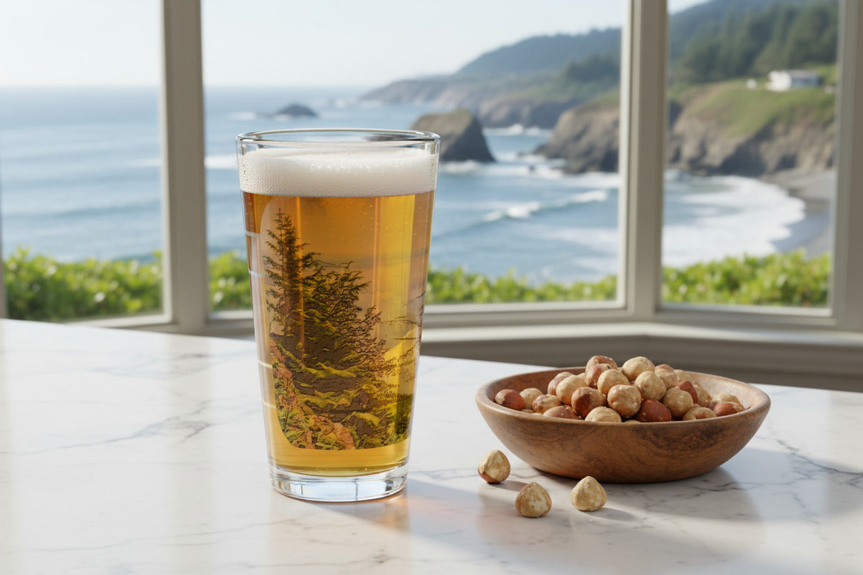 Mt Hebo Pint Glass -  16oz