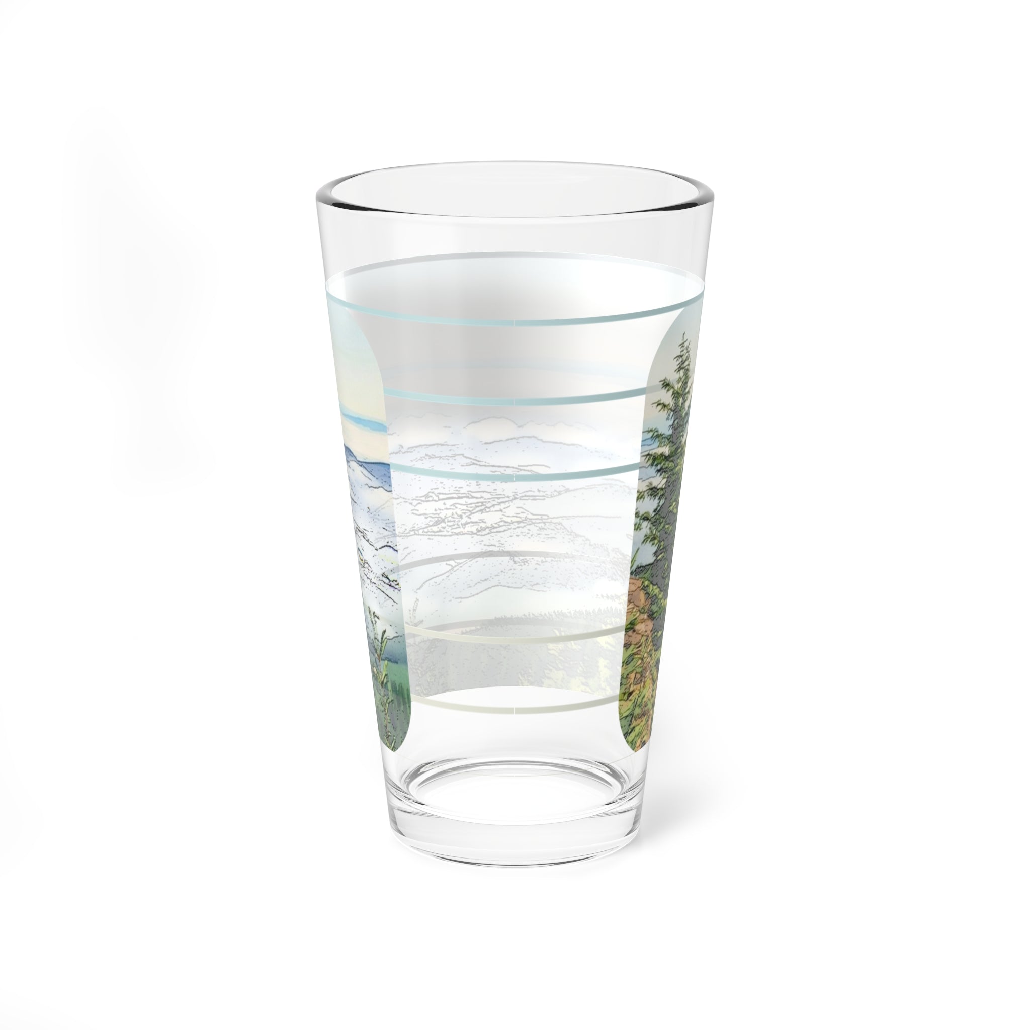 Mt Hebo Pint Glass -  16oz