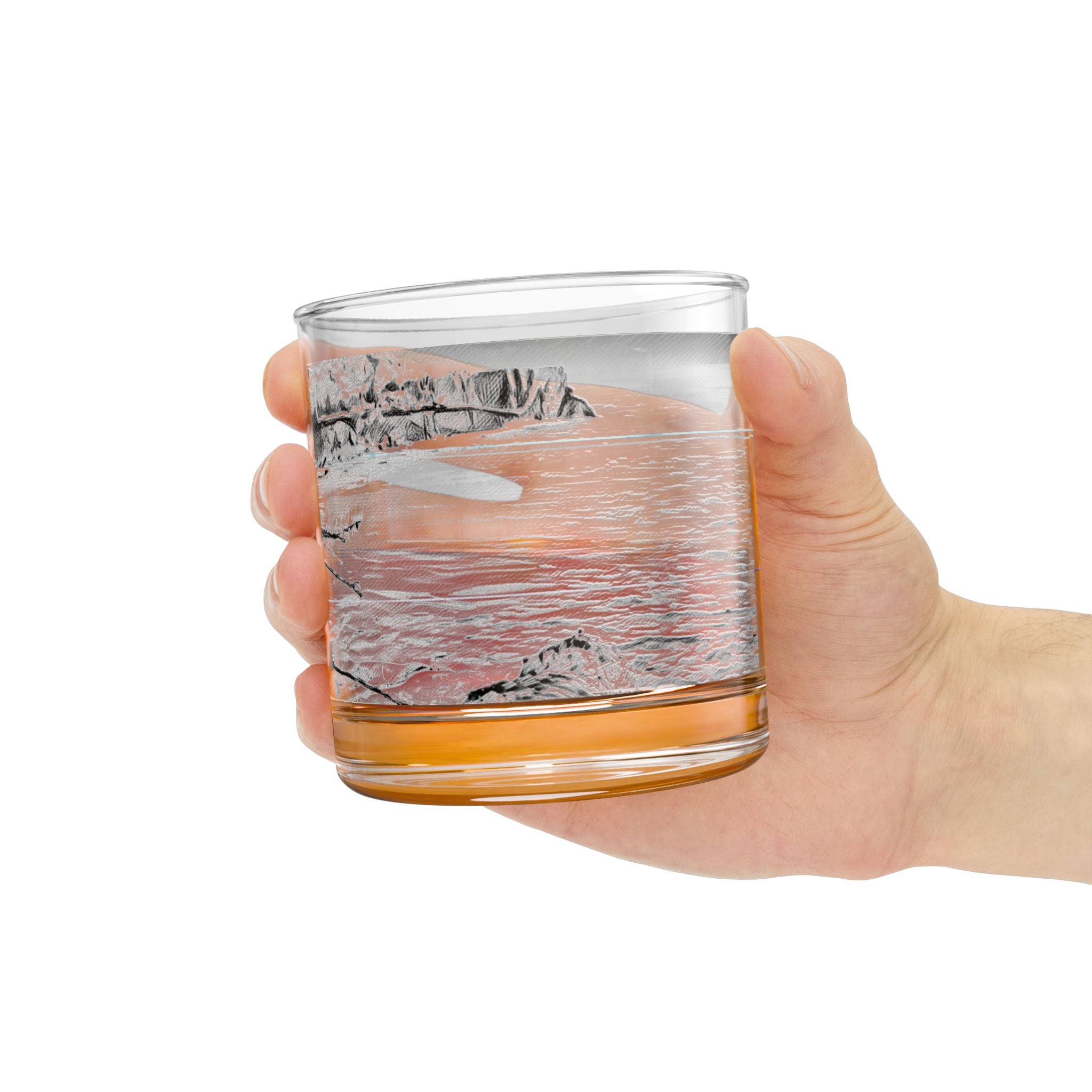 Vintage View Depot Bay Rocks Glass, 10oz