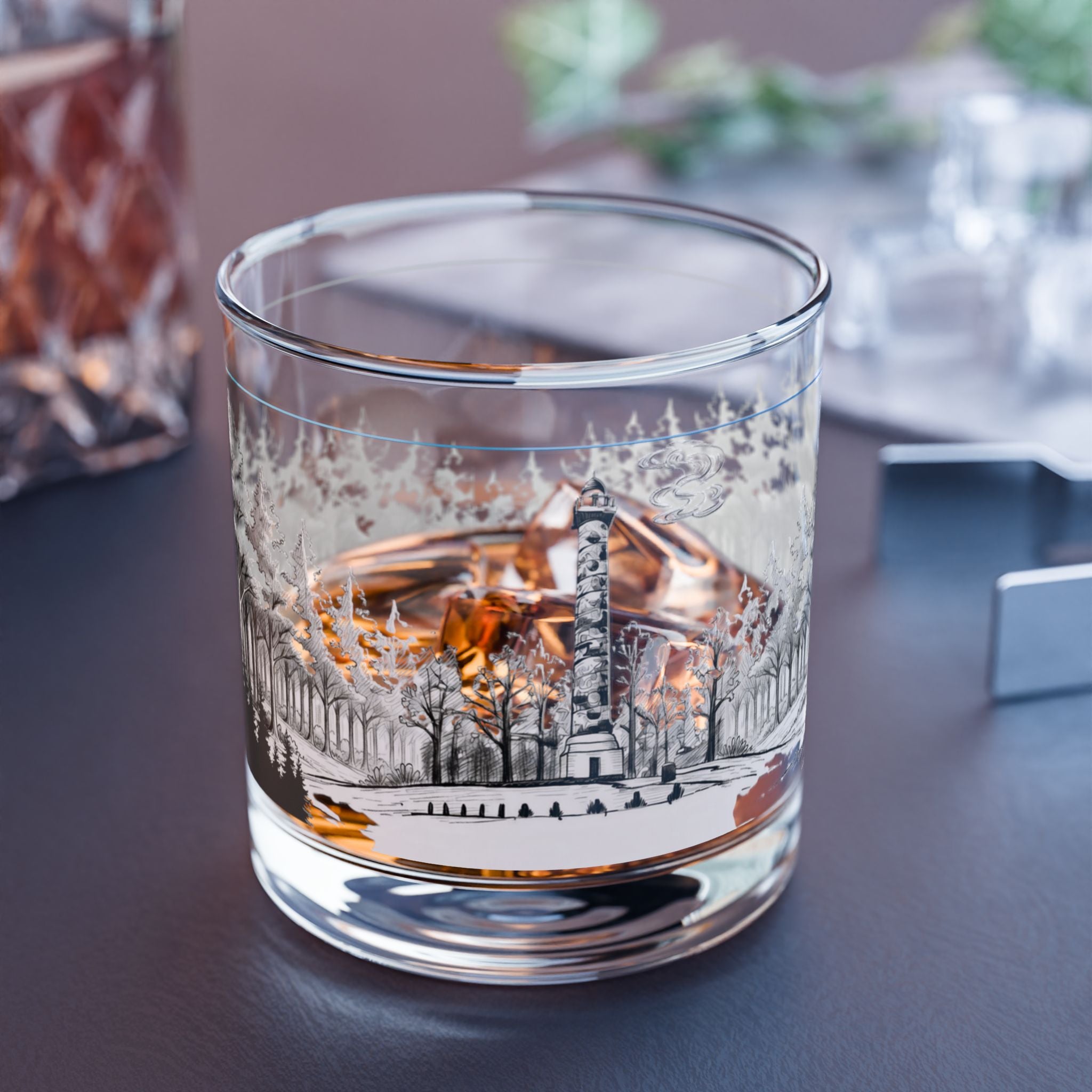 Astoria Column Rocks Glass, 10oz