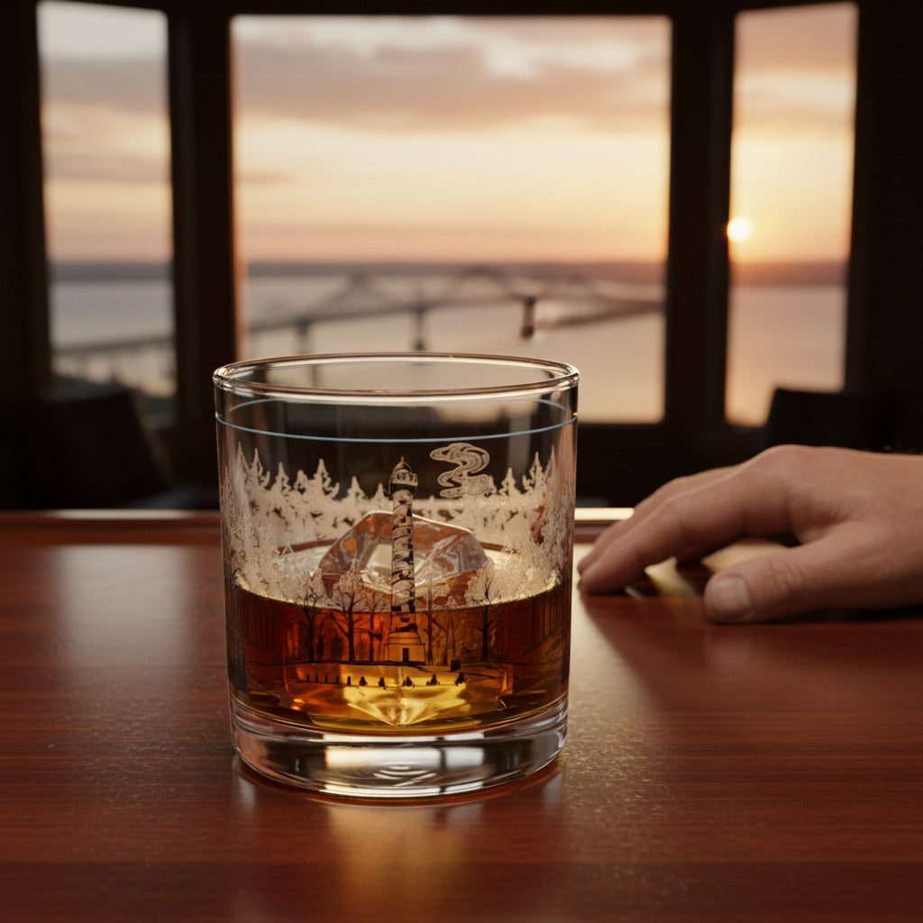 Astoria Column Rocks Glass, 10oz