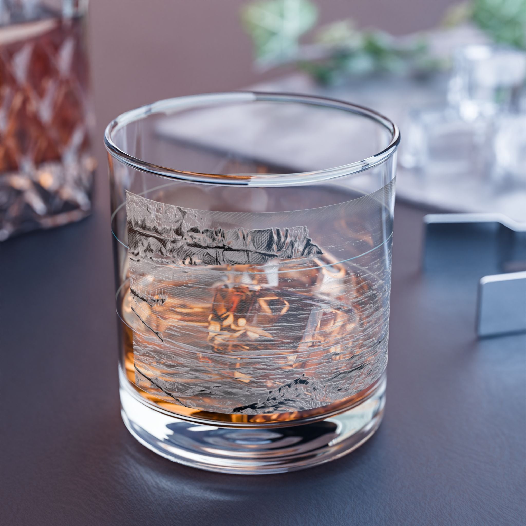 Vintage View Depot Bay Rocks Glass, 10oz