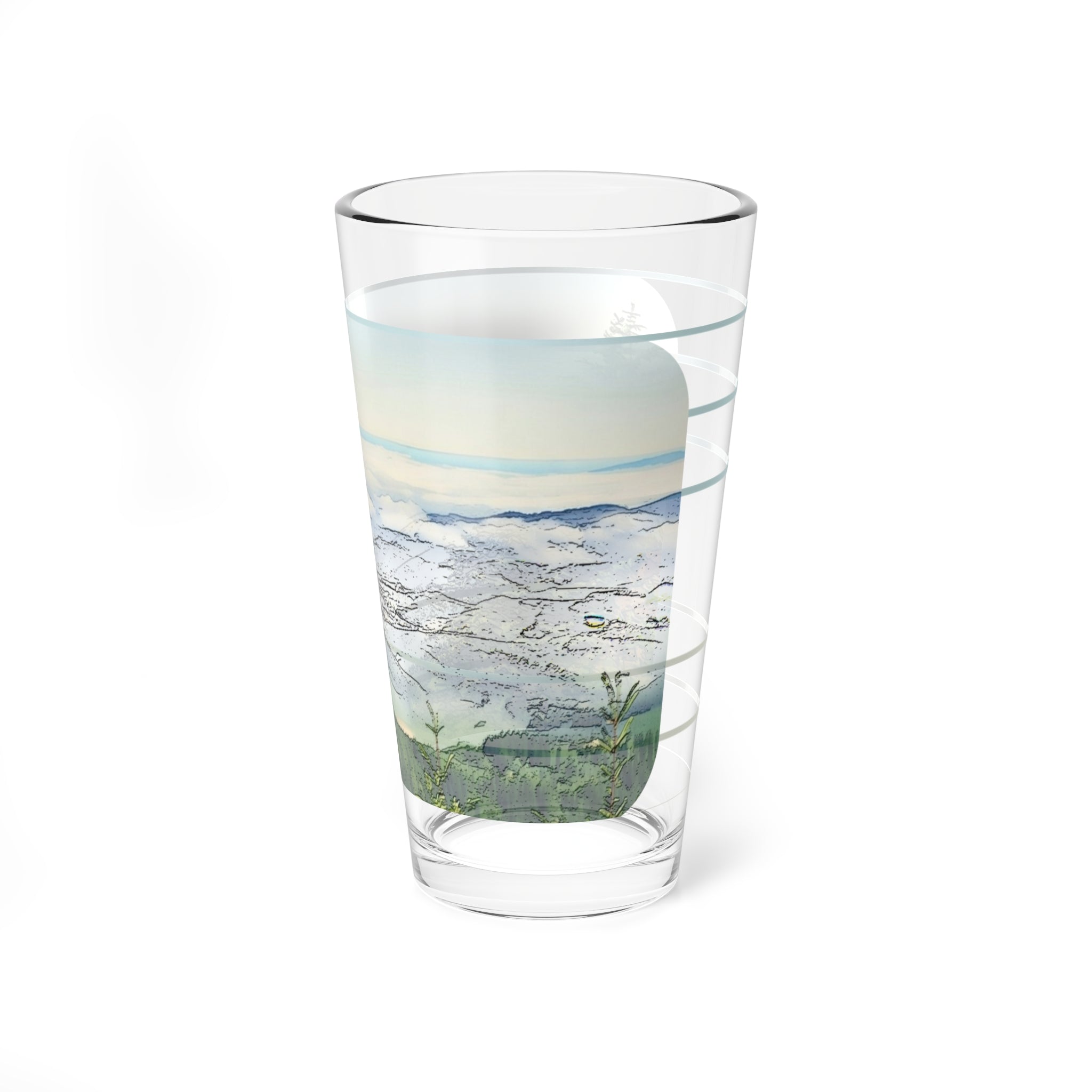 Mt Hebo Pint Glass -  16oz